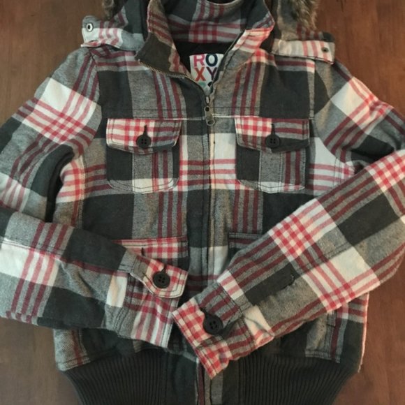 Roxy plaid jacket Size small - Picture 4 of 4